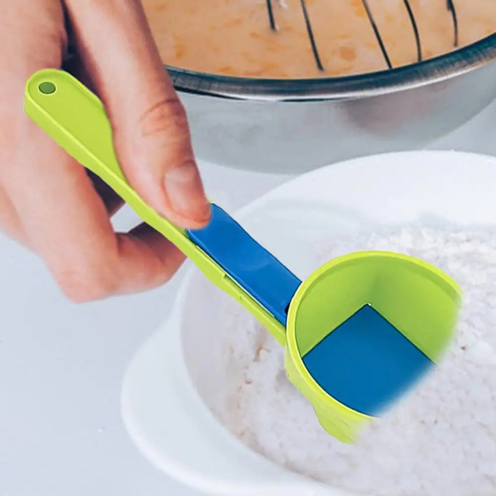 Measuring Spoon Funnel With Longer Handle Spill-Proof Powder Scoop Precise Measurement Bottles Scooper gadgets