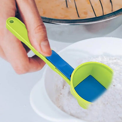 Measuring Spoon Funnel With Longer Handle Spill-Proof Powder Scoop Precise Measurement Bottles Scooper gadgets