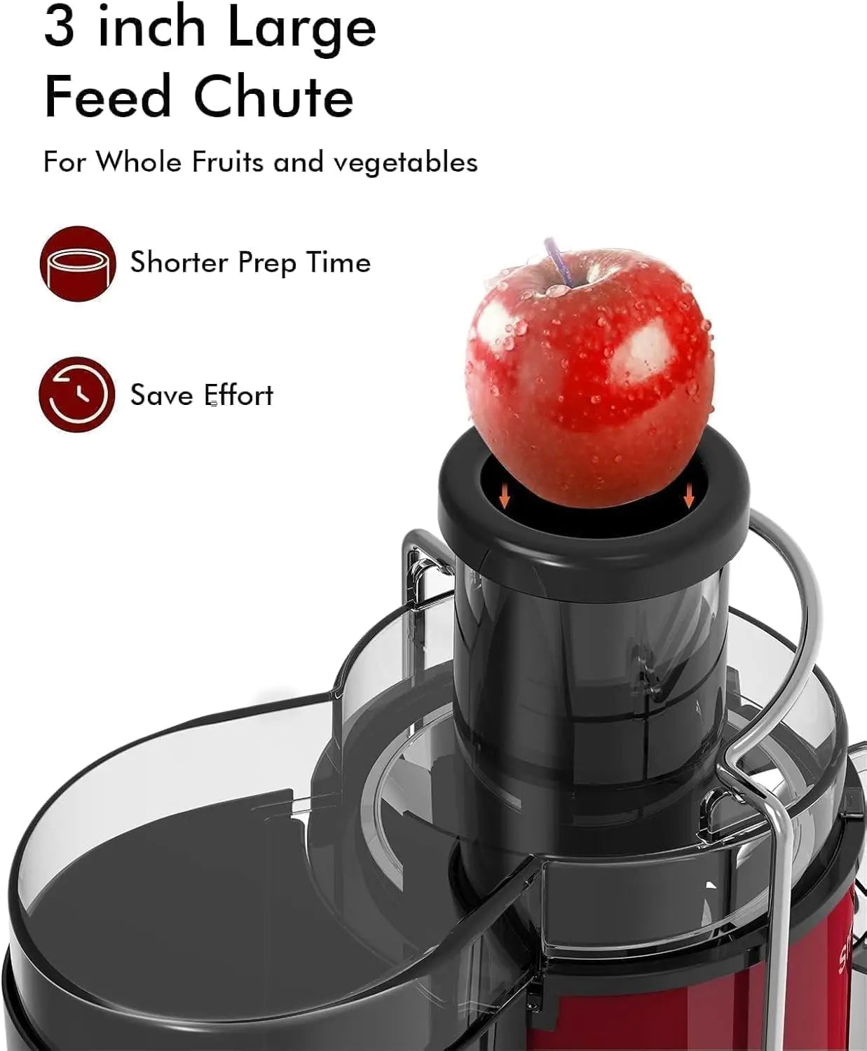 Juicer Machines, SiFENE 3" Big Mouth Centrifugal Juicer Extractor for Fruits Vegetables